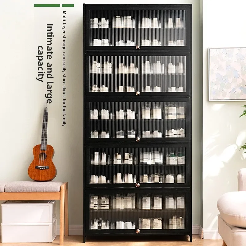 رف الأحذية، رف تخزين متعدد الطبقات، شرفة دخول منزلية بسيطة، خزانة أحذية داخلية ذات سعة كبيرة مقاومة للغبار #3