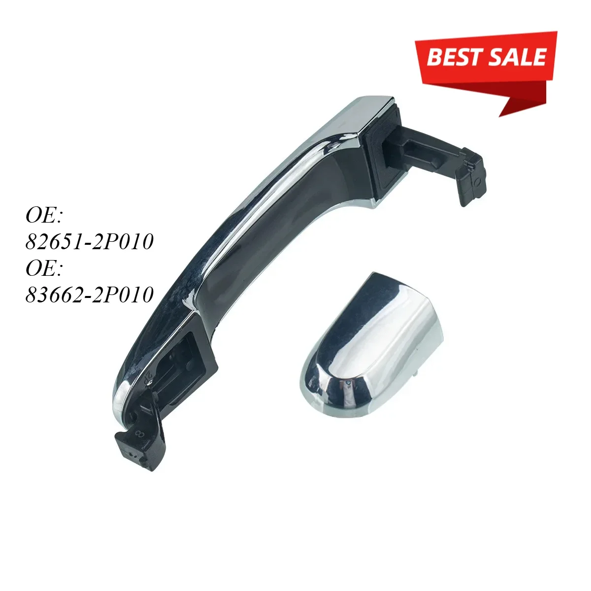 

Exterior Door Handle For 2011-2015 Kia Sorento Left & Right Chrome 82651-2P010 83662-2P010
