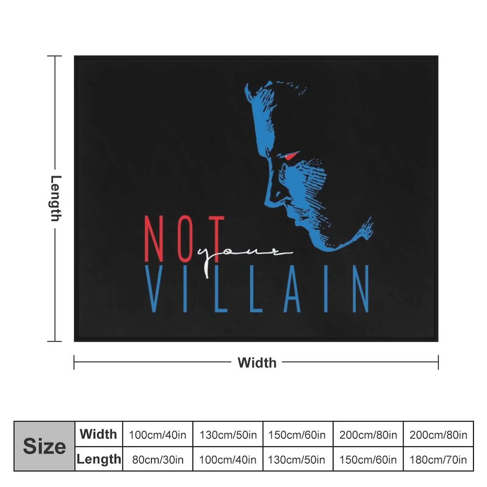 Not Your Villain Throw Blanket christmas decoration Sofa Quilt Blankets