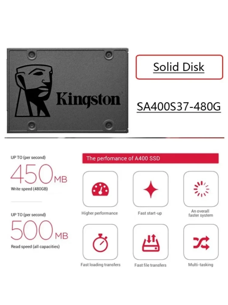 Kingston 960GB Sata SSD A400 SATAIII 2.5Inch 480GB SSD Hard Drive Disk HDD Solid State Drive Disco SSD 240GB Notebook PC image 5