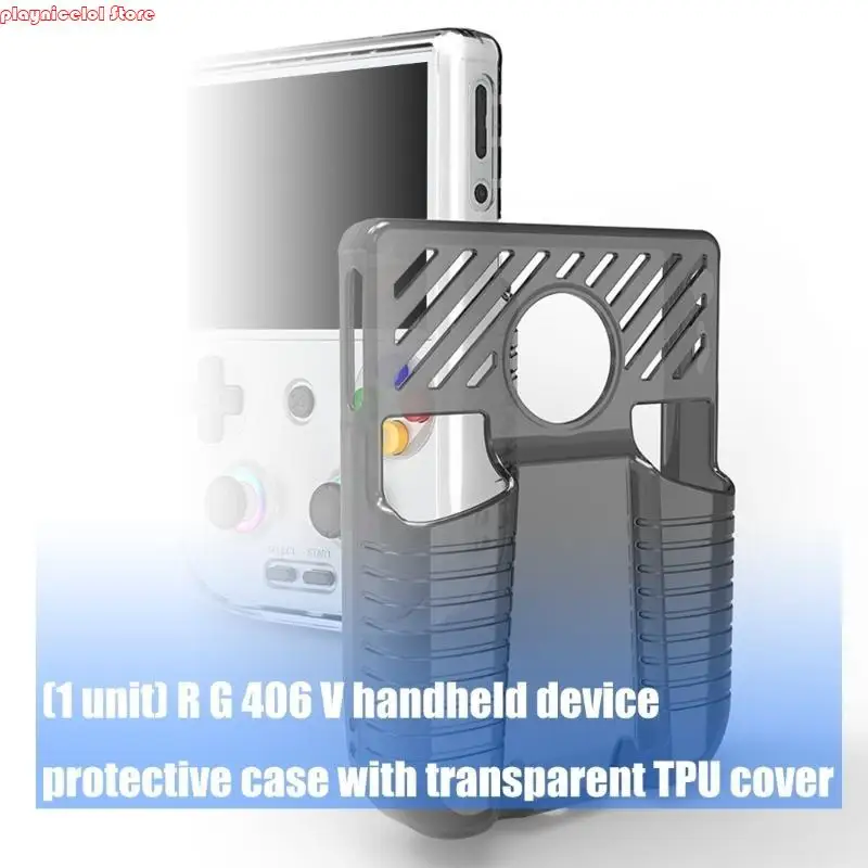 Gamepad Cover TPU Protective Case Scratchproof Handheld Console Accessories Bumper Housing for RG406V Shockproof Shell