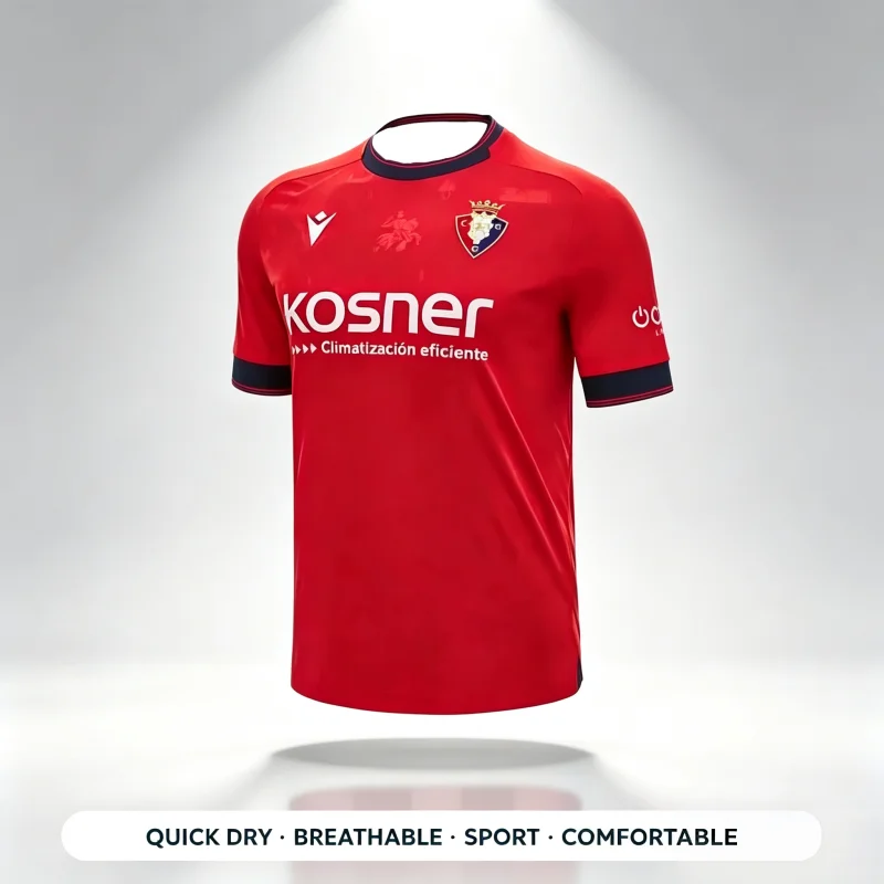 2026-2027 Neue Osasuna-Liga-Trikots für Herren, Damen und Kinder, Sport- und Freizeit-Trikots, Familien-Trikots für Kinder und Eltern – Detail 1