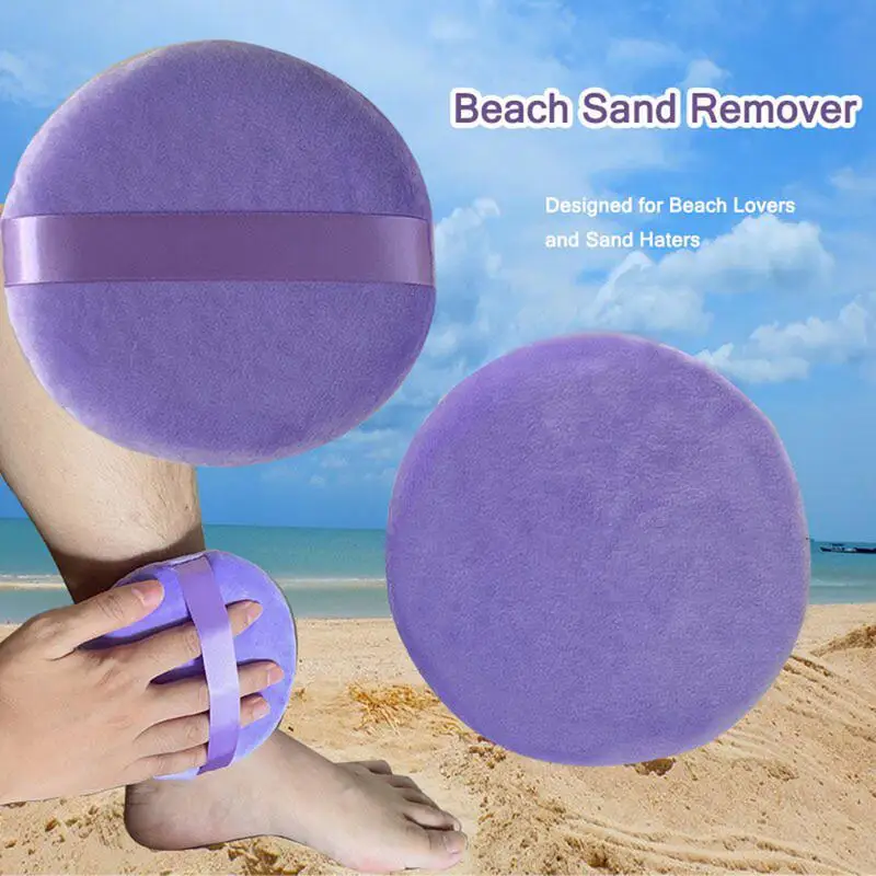 Sand Remover For Beach Sand Duster Sand Remover Bag Skin-Friendly Sand Cleaner Beach Accessories Cleaning Tools Beach Sand Brush