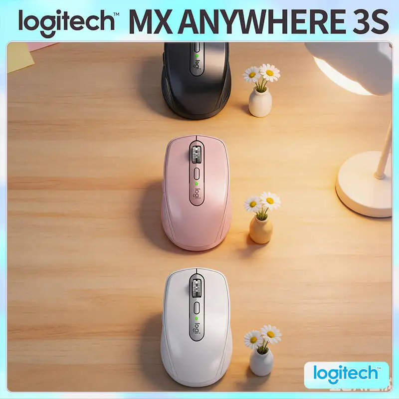 

Precision Logitech MX Anywhere 3S Mouse - 8000 DPI, MagSpeed Scroll, Ergonomic Grip, Suitable for Shelf Planning & Back Office