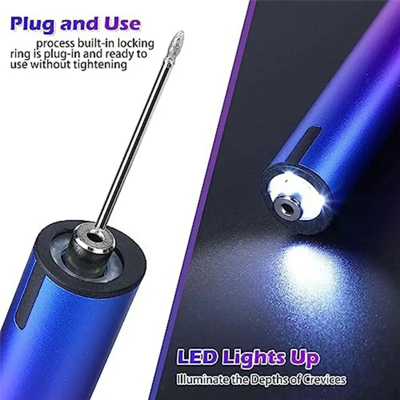 

A73P Electric Engraving Pen Kit, Cordless Rechargeable Grinding Pen with 36 Bits, DIY RotaryEtching Pen for Carving Glass