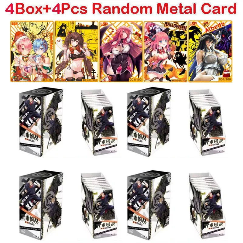 

4Boxes Wholesale Price Newest Jujutsu Kaisen Collection Card Gojo Satoru Japanese Anime Booster Box Doujin Toys And Hobbies Gift