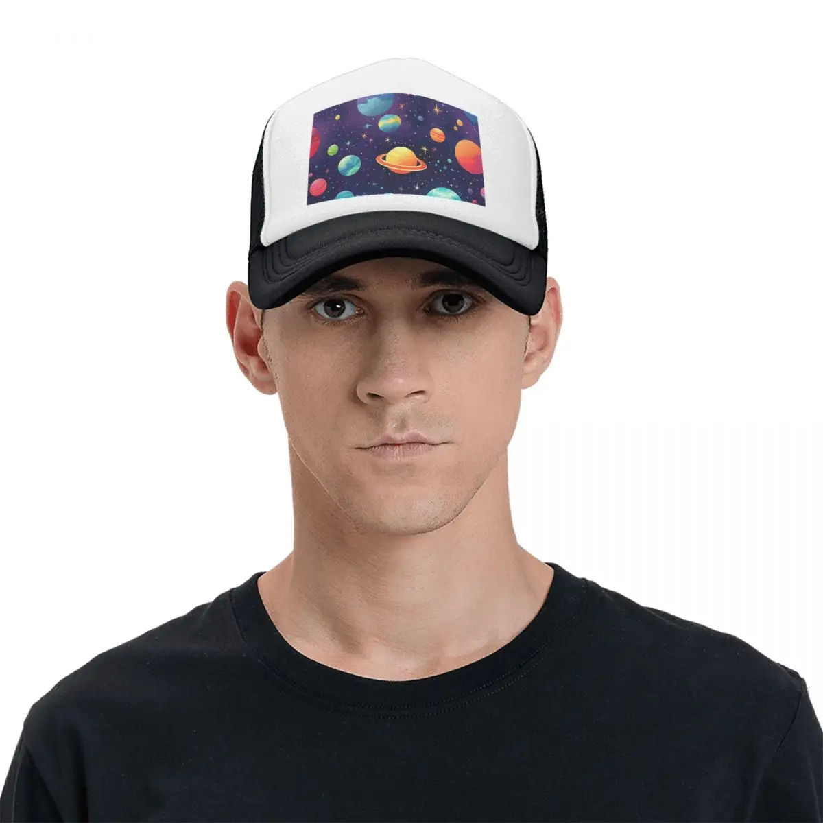Solar System Space Planets Universe (39) Cap Fashion Mesh Baseball Caps Adjustable Hat Hip Hop Summer Unisex Baseball Hats