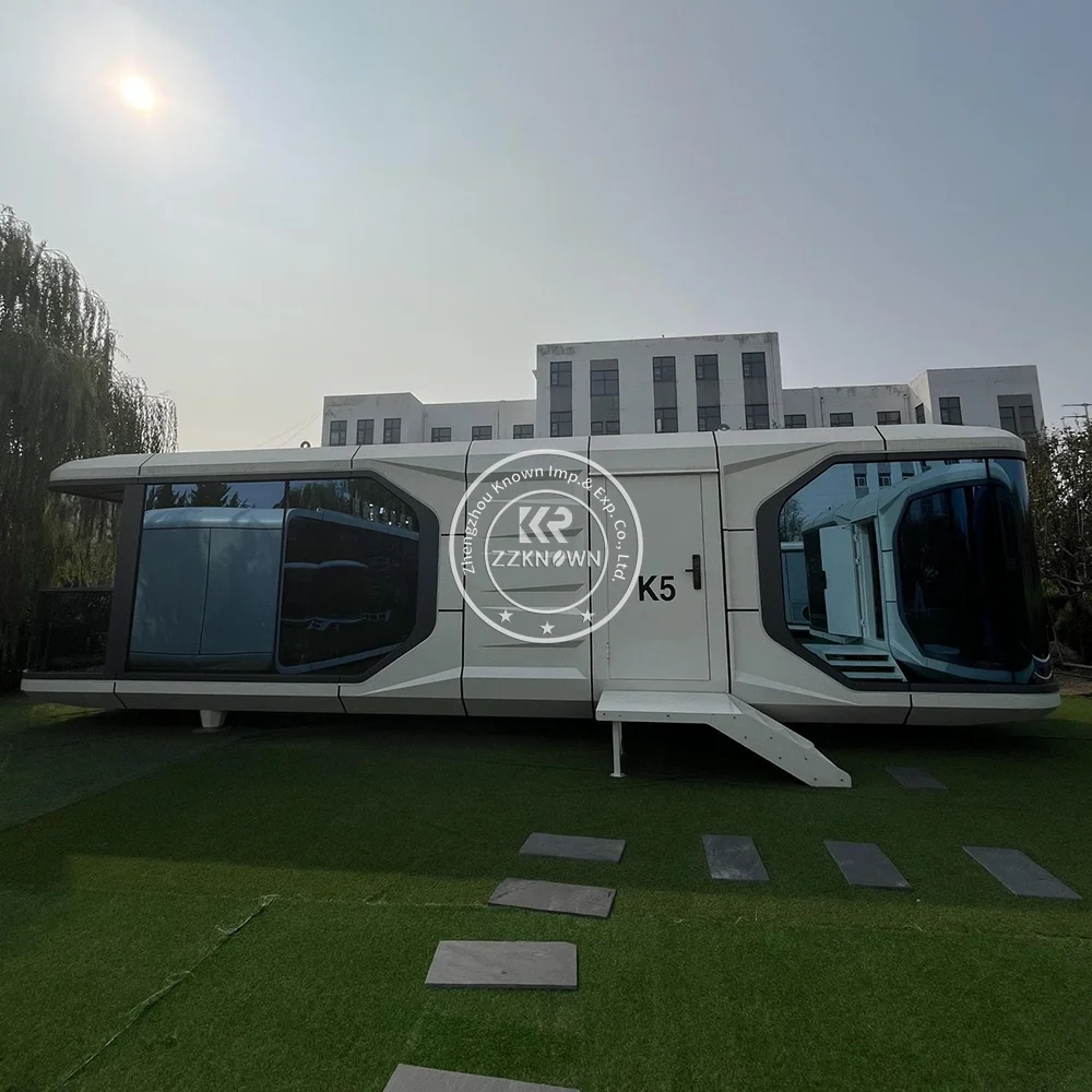 Luxury Outdoor Hotel Tiny Modular Prefabricated Space Capsule House  Prefab Houses Camping Capsule Homes