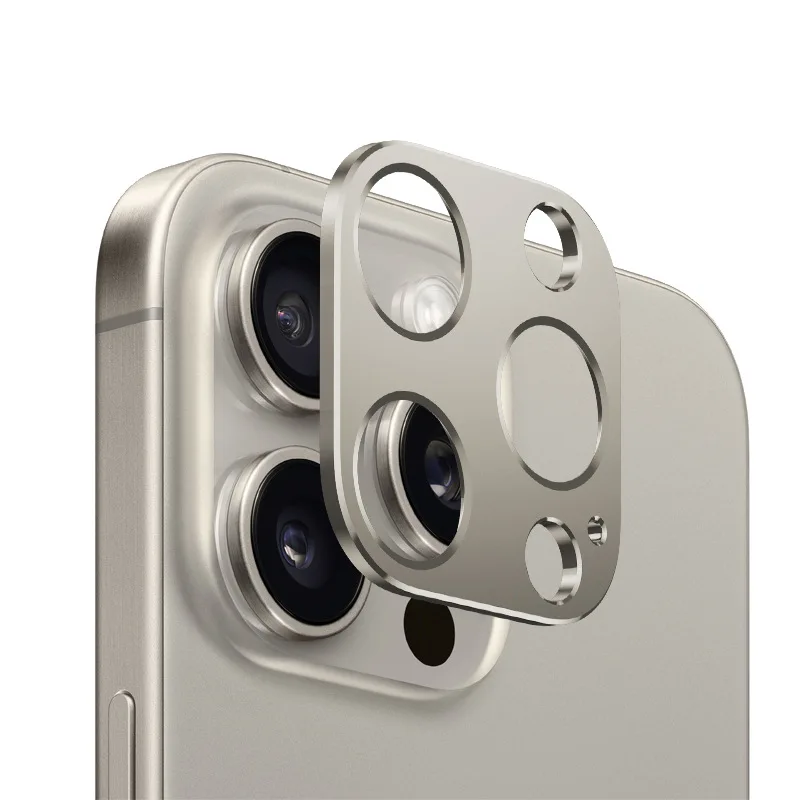 Metal Rear Camera Lens Protector for iPhone 15 Pro Max 15Plus 15Pro Aluminum Lens Cover Screen Protector Lens Ring Case image 2