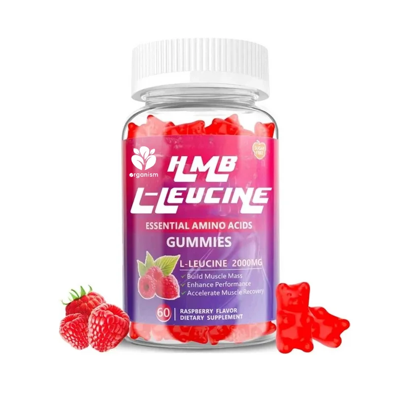

HMB and L-leucine gummies 3000mg for muscle growth, muscle mass, muscle relief, and rapid exercise recovery, sugar free