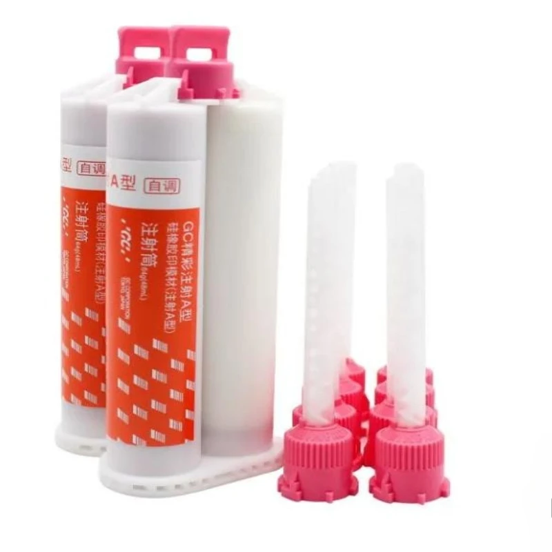 GC Fuji Rubber Impression Material Self-adjusting Hand Adjustable Mix Restoration Denture Putty Dental Crown Implant Restoration