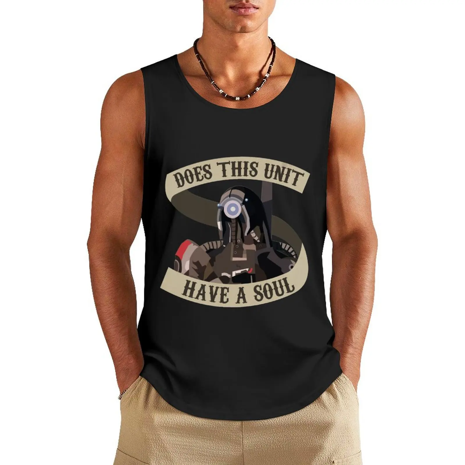 

Legion Mass Effect Tank Top gym clothes for man gym training accessories bodybuilding Men's t-shirt