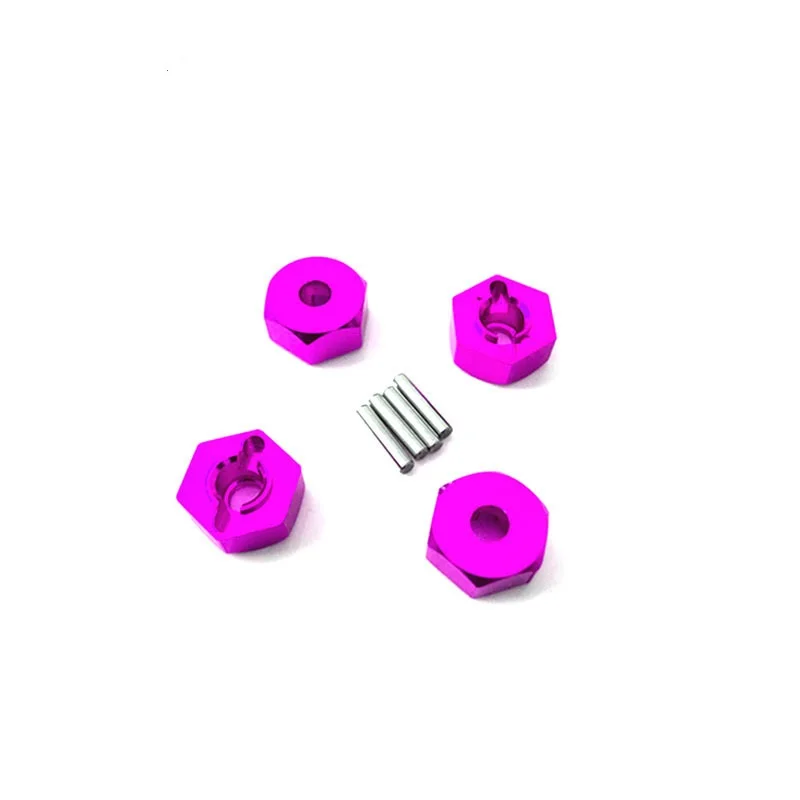 RC 4 pz 102042 12mm 5.0 ruota in alluminio esagonale con perni per 1/10 HSP 94101 94102 94103 94107 94110 94111 94122 94123 On/Off-road Dr