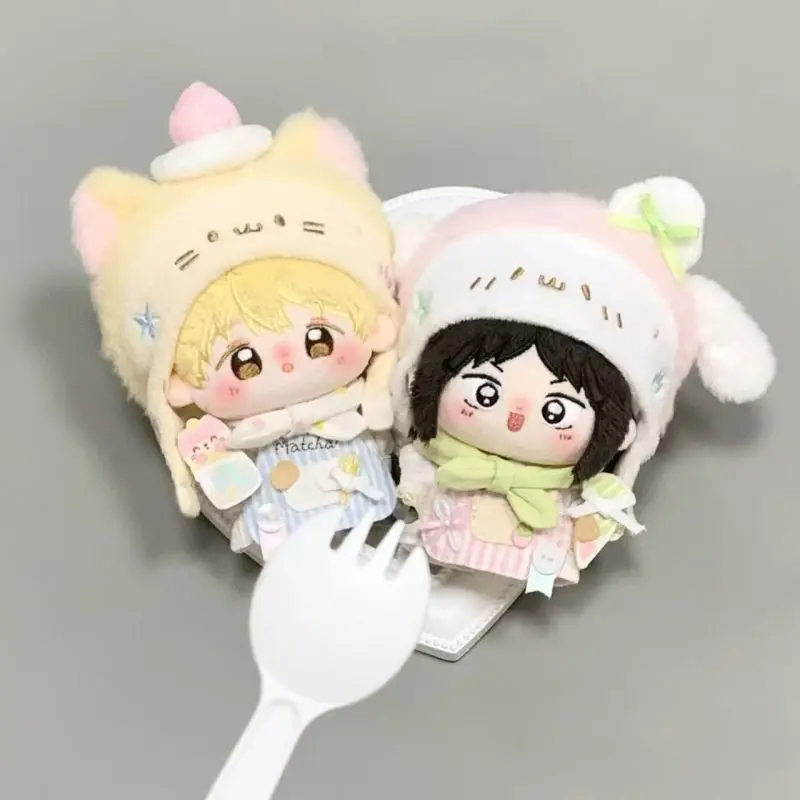 

Suitable For 10-13cm Baby Clothes "Strawberry Rabbit Baking Master" Cotton Doll Cute Doll Replacement Outfit Cute Decoration