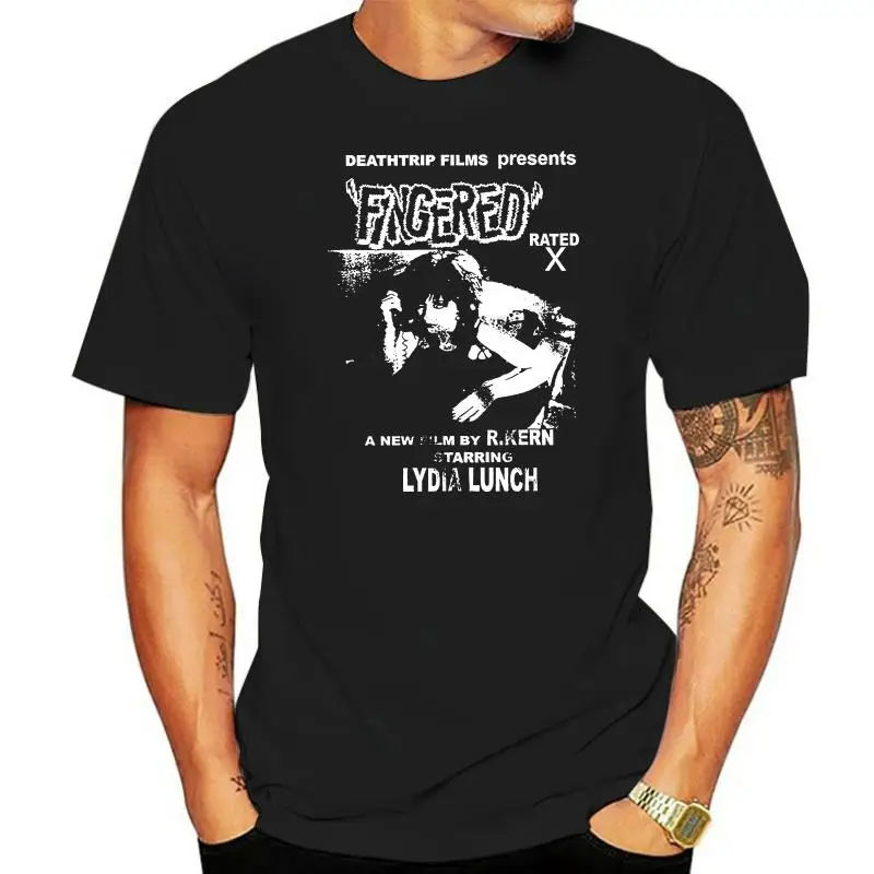 Lydia Lunch T shirt screen print short sleeve men t shirt