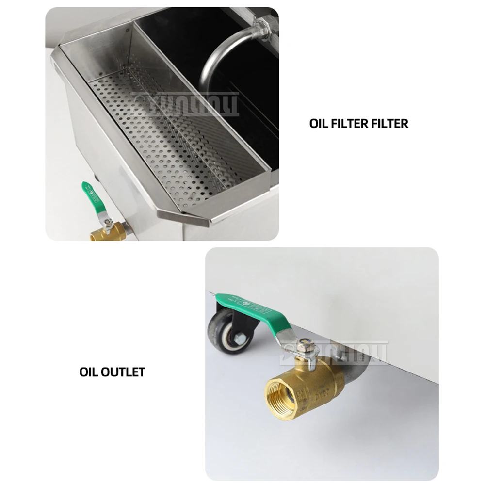 Mesin penyaring minyak listrik dapat dimakan, mesin penyaring minyak komersial baja tahan karat, penyaring minyak elektrik