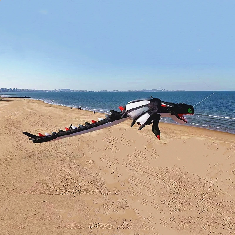 Cometas de dragón de 13m, pipas suaves voladoras, juguetes inflables, pipas de viento para niños, cometa ultragrande, juguete para jugar al aire libre, cometa gigante deportiva