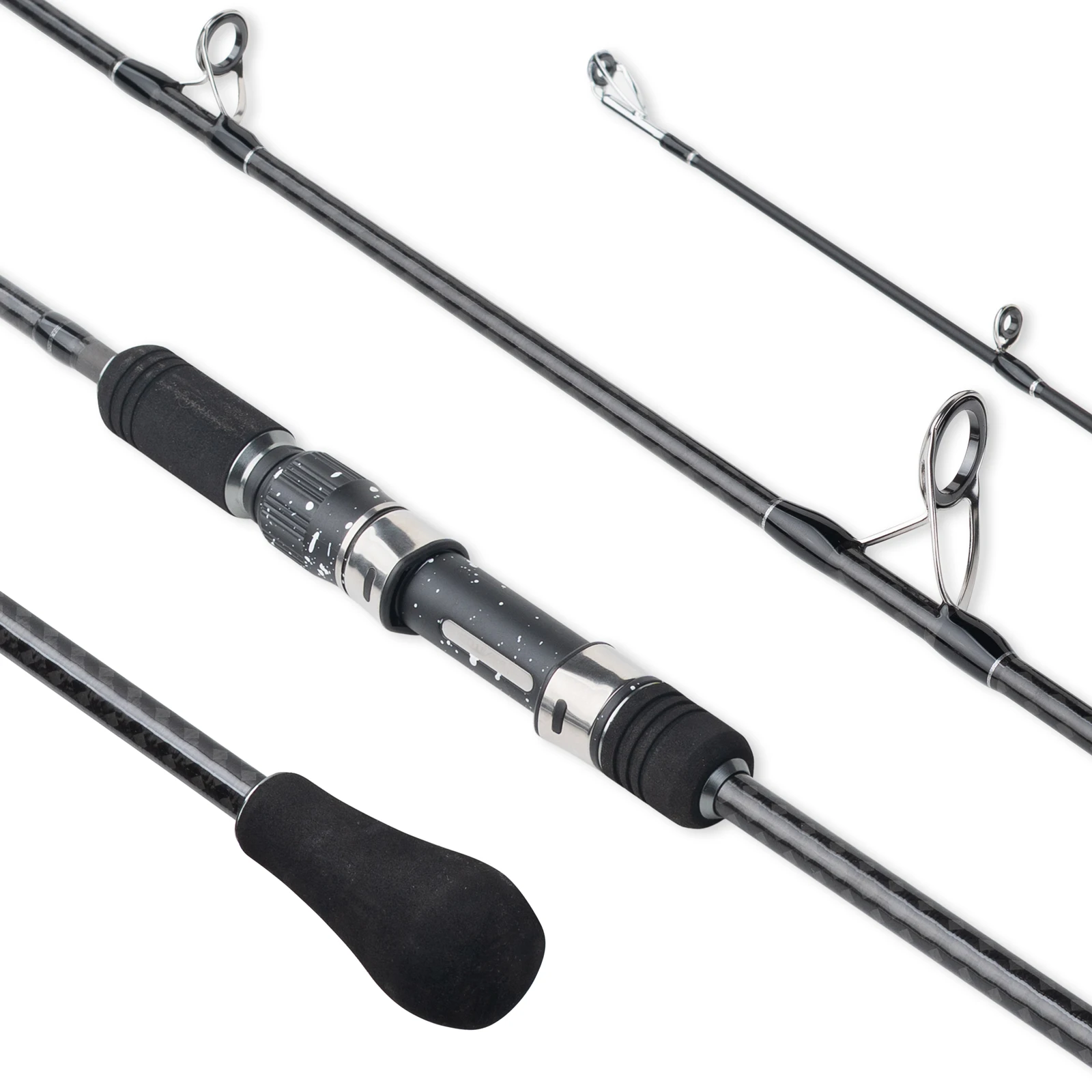 Mavllos Kraken Slow Pitch Jigging Rod 1.91m 3 Piece Saltwater Fishing Rod 100-350g PE 25-50lb Carbon Spinning & Casting Boat