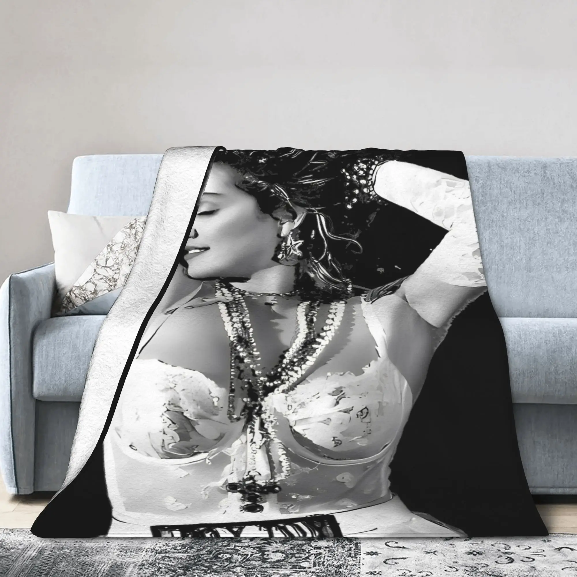 Funny madonna Music Singer  Blanket Soft Fleece  Relax Throw Blanket Machine Washable