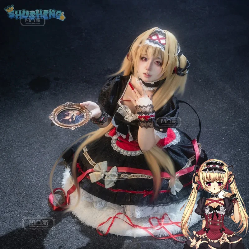 

Аниме Mare Memories Off, карнавальный костюм для девочек, темное платье Лолиты, аксессуары, носки, комплект реквизита, Хэллоуин, готическая униформа моря, S-XXL