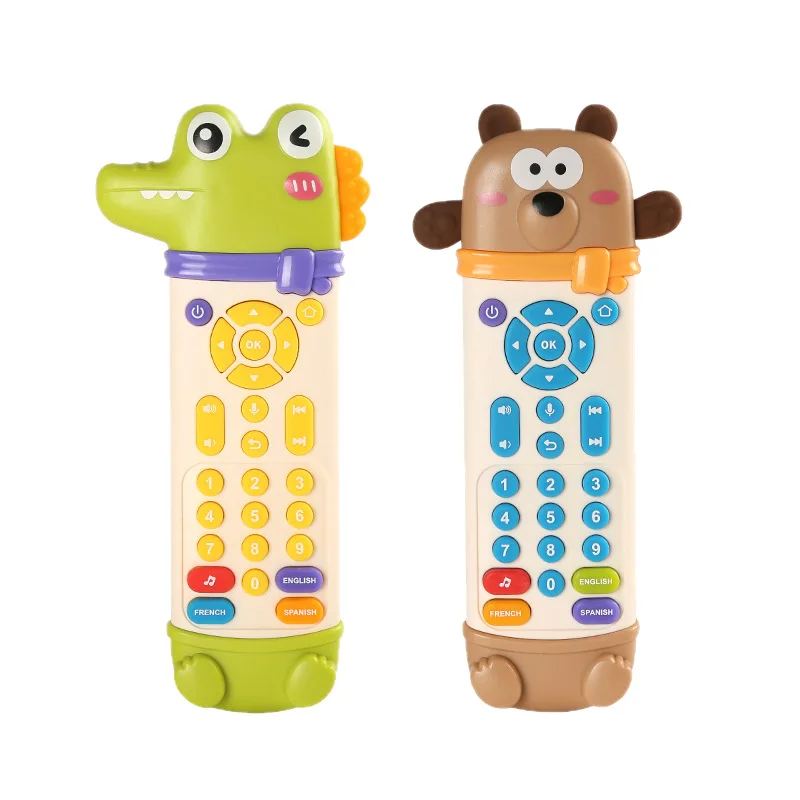 Jouet de téléphone pour bébé, Simulation sonore musicale, jouets de couchage télécommandés avec anneau de dentition, jouet éducatif précoce pour enfants, cadeaux pour enfants