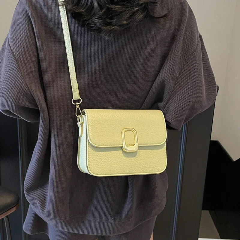 

Spring New Small Square Bag with A Casual Texture 2025 Fashion Trend Niche Women's Simple Single-shoulder Crossbody Bag
