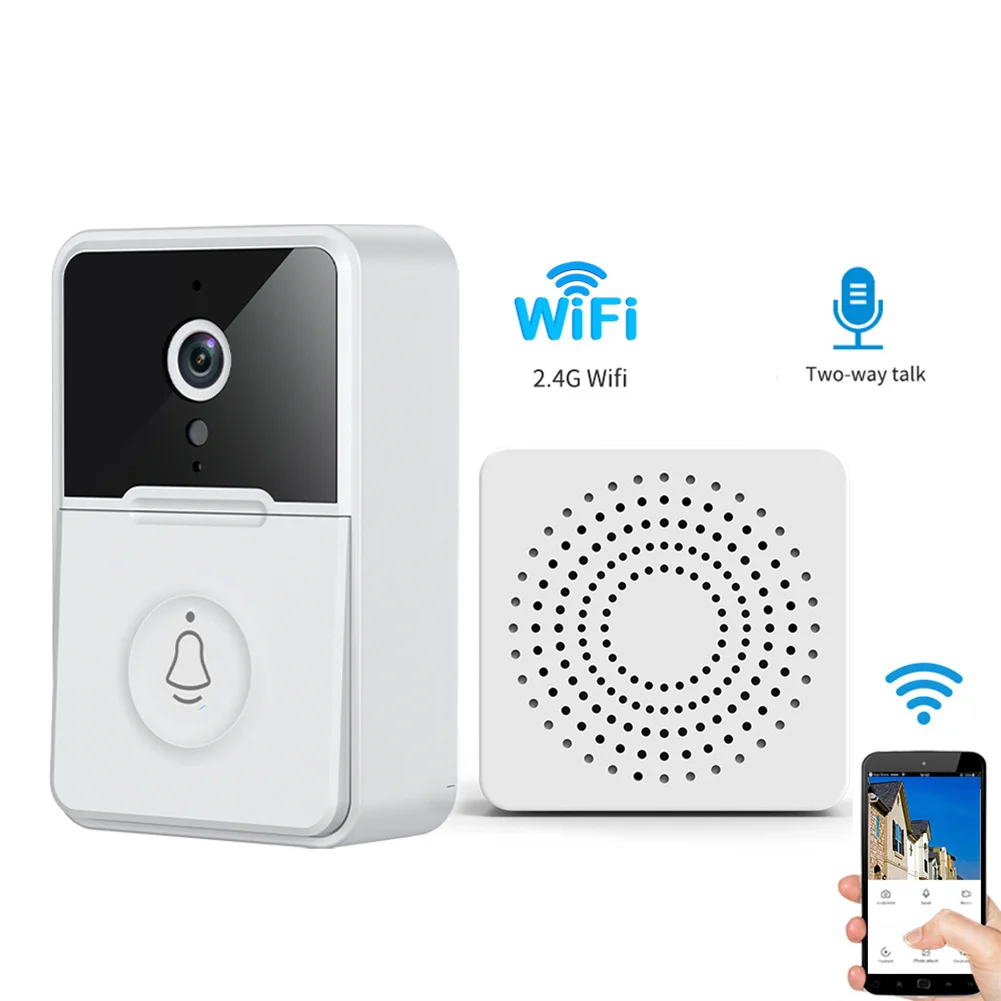 X3 Pro Smart Wifi Wireless Doorbell   Camera 2.4GHz Night Vision Video Intercom Home Security Monitor Door Bell Audio System
