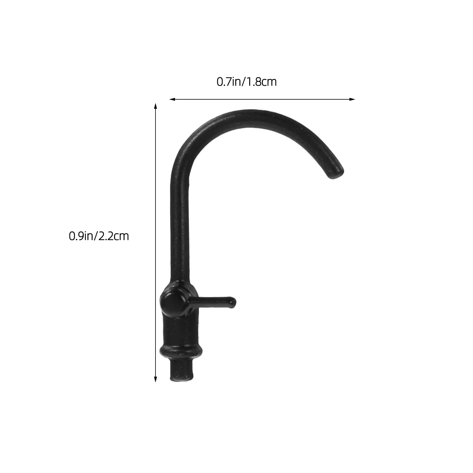 5 Peças de Torneira Miniatura em Escala 1:12, Torneira Misturadora para Decoração de Cena de Banheiro e Cozinha, Torneiras Realistas em Liga Metálica