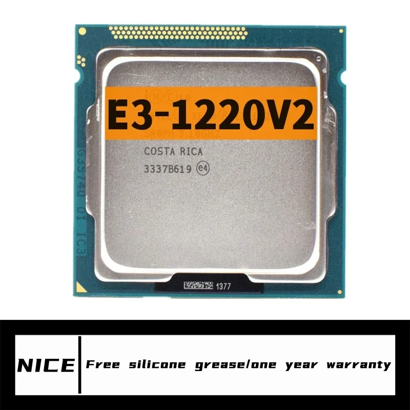 

Xeon E3-1220 v2 E3 1220v2 E3 1220 v2 3.1 GHz Quad-Core CPU Processor 8M 69W LGA 1155