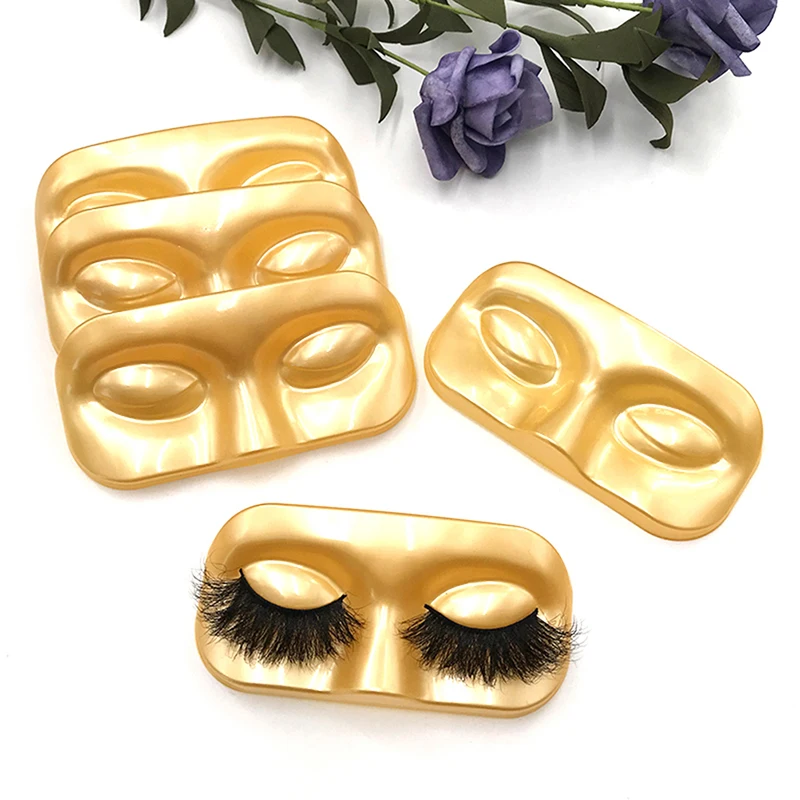 5Pcs Face Shape False Eyelashes Packaging Box Eyelash Trays Lashes Storage False Eyelashes Case