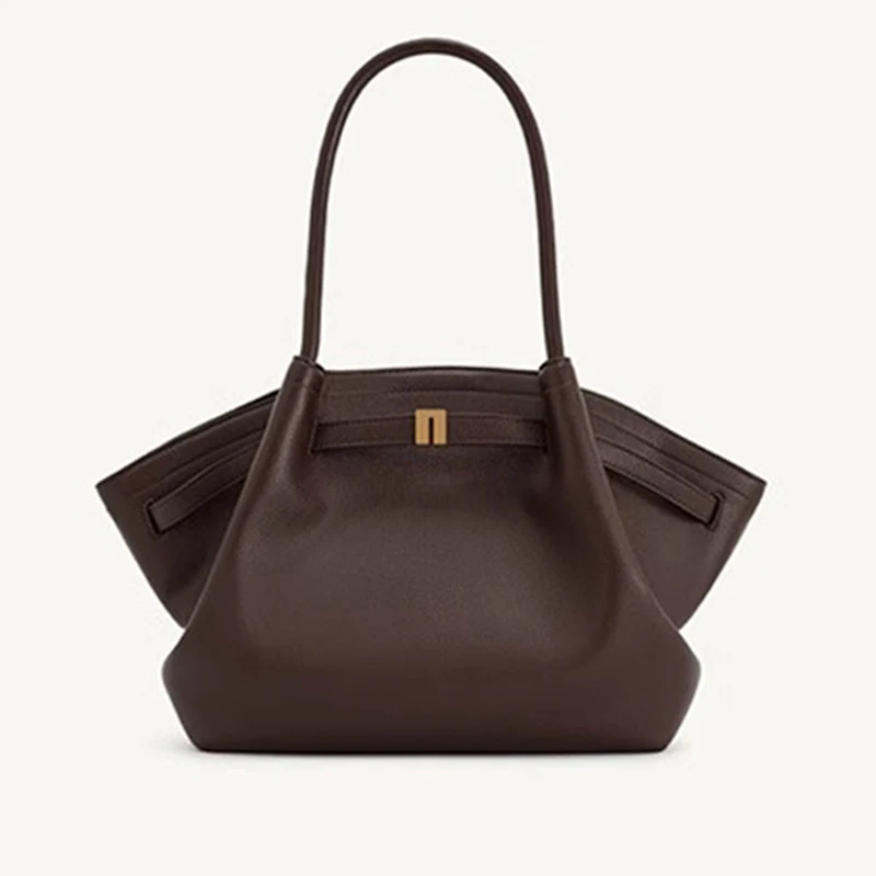 

2025 Women's Fashion Commuter Leather Handheld Tote Bag, Large Capacity Suede Shoulder Commuter Dumpling Bag, Shoulder Bag
