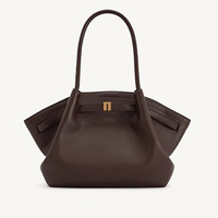 2025 Women's Fashion Commuter Leather Handheld Tote Bag, Large Capacity Suede Shoulder Commuter Dumpling Bag, Shoulder Bag