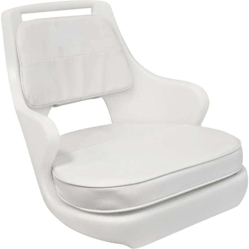 

8WD015-3-710 Standard Compact Pilot Chair with Cushions and Mounting Plate, White