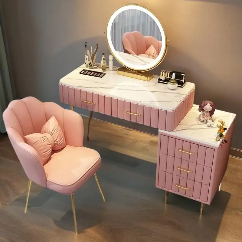 

Organizers Storage Bedroom Items Small Desk Dresser Dressing Rooms Bedside Table Furniture Portable Tocadores Makeup Toilet