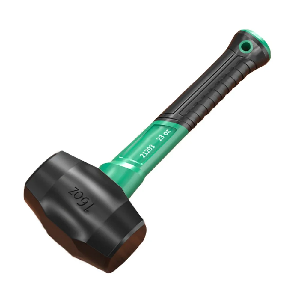 Rubber Hammer for Soft Blow Tasks Flooring Tent Stakes and Woodworking Comfortable Grip Elastic Head Non Damaging Tool 1pc
