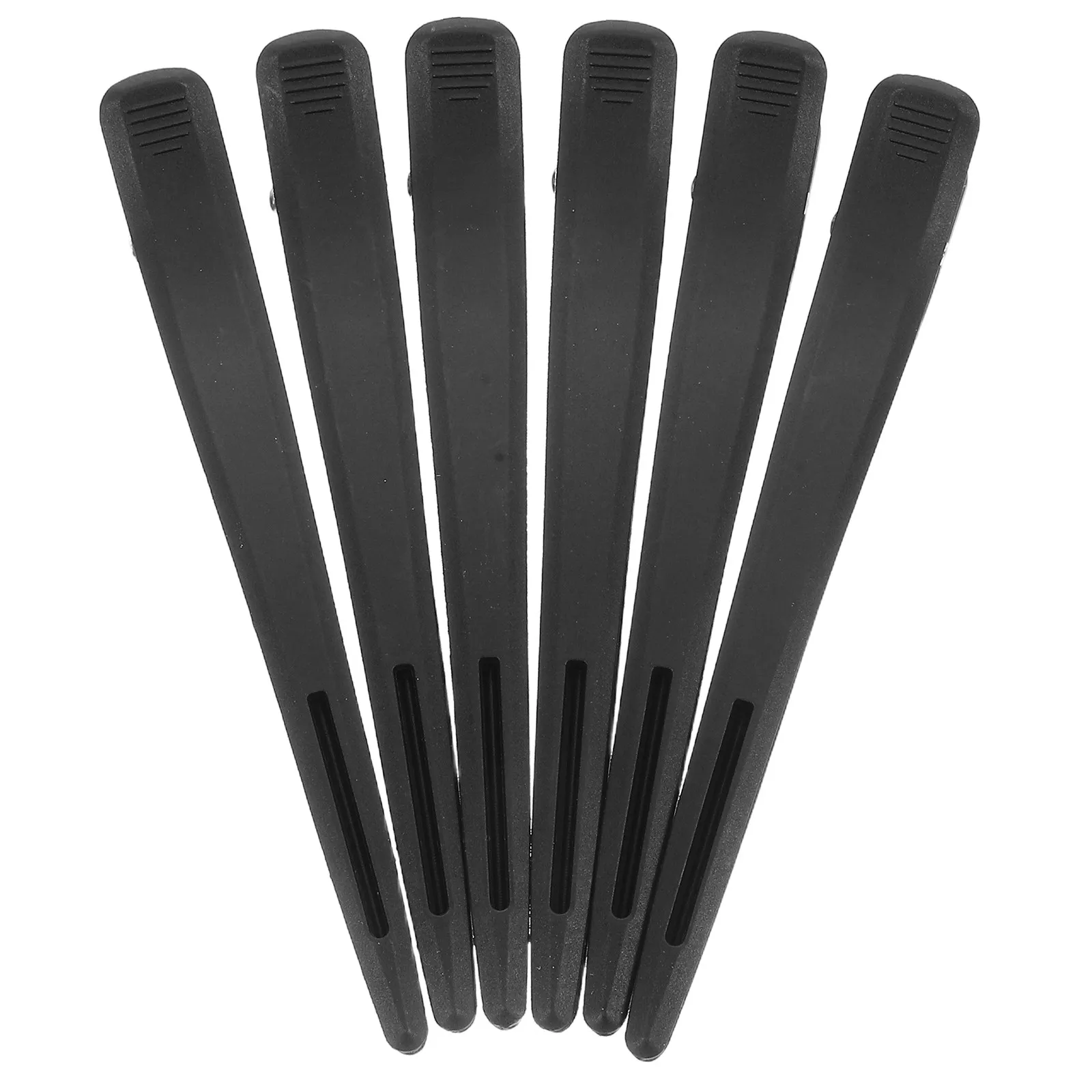 6Pcs Duckbill Hair Clips Professional Plastic Haircut Tools for Salon Home Use Hair Separation Cold Wave Location Styling