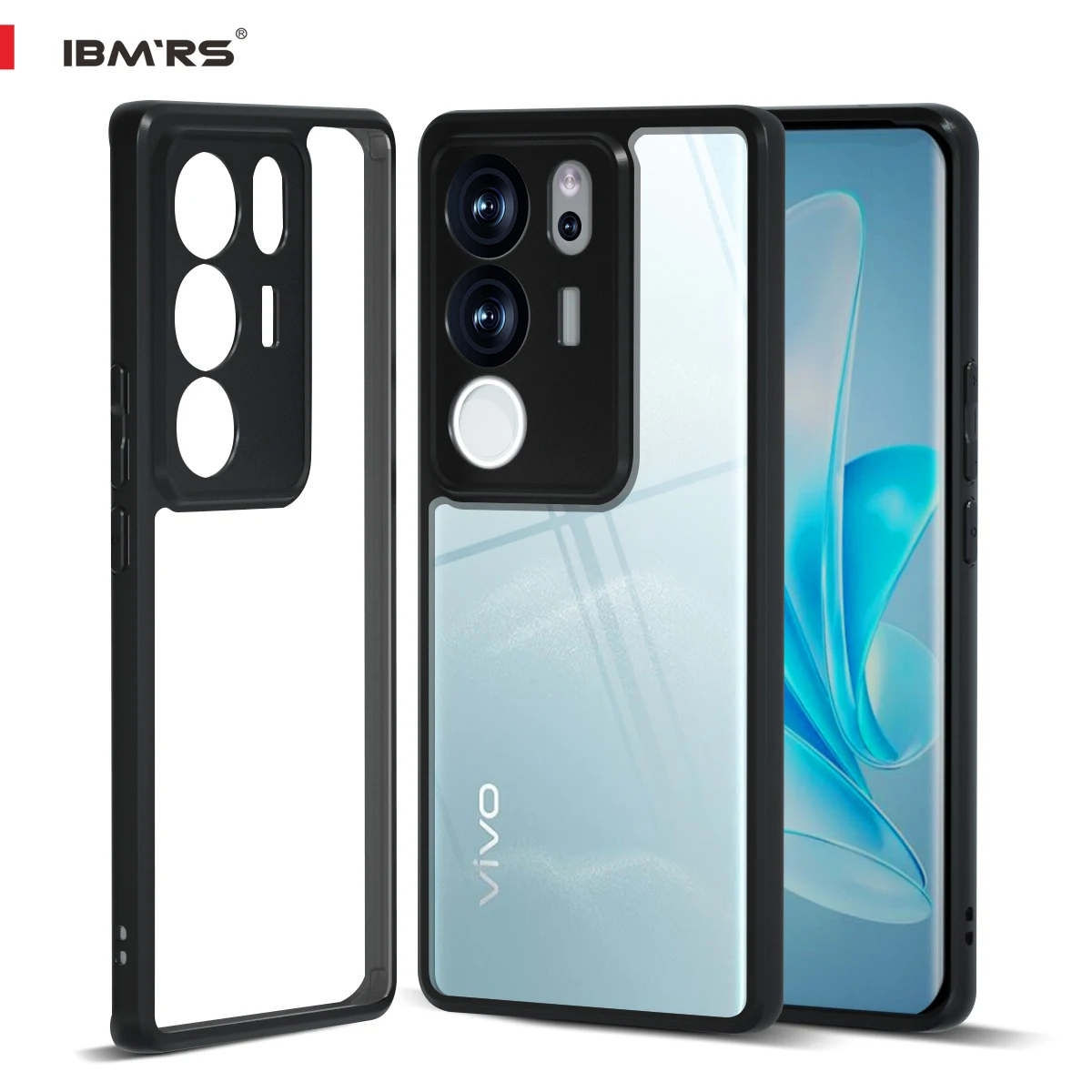 

IBMRS for Vivo V29 Pro Case, Military-Grade Protection, Yellowing Resistant, Scratch-Resistant Back,Classic Series, Clear camo