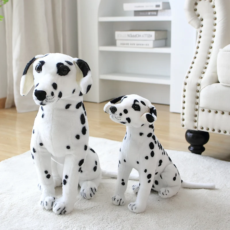 2 Stijlen Knuffels Hond Dalmatische Knuffel Levensechte Giant Hond Speelgoed Realistische Animal Kids Speelgoed Cadeau Voor Kinderen