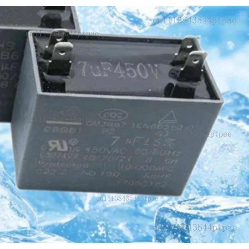 5-pack Cbb61 450v Four-pin Plug-in Capacitors Ac Fan Start Capacitor for Outdoor Air Conditioner, 1.5/2/2.5/3/4/5/6μf
