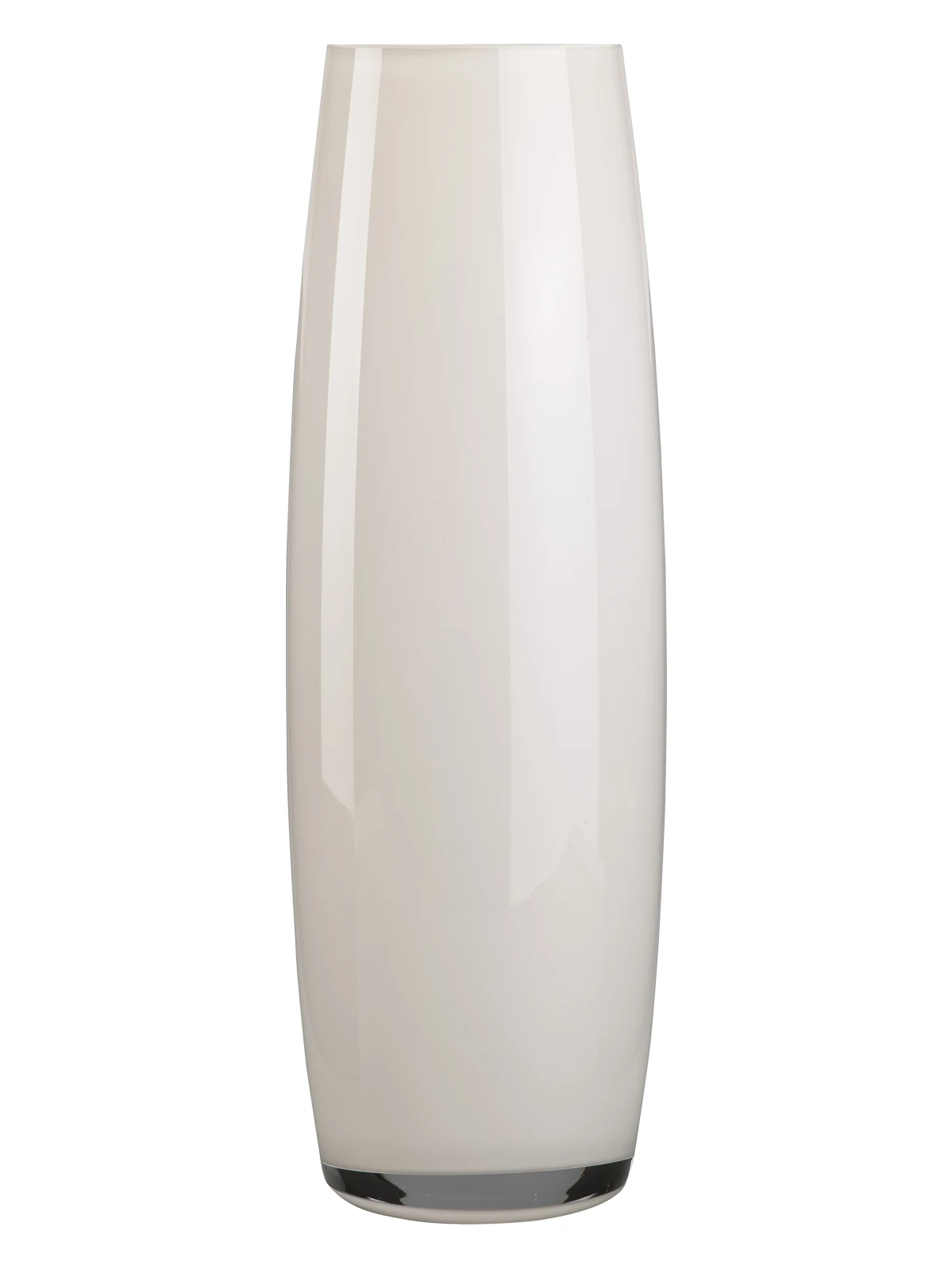 LaModaHome Pasabahce Bouquet Vase - Opal Cream with High Quality Boho Rare Design Unique Decorative Centerpiece for Living Room