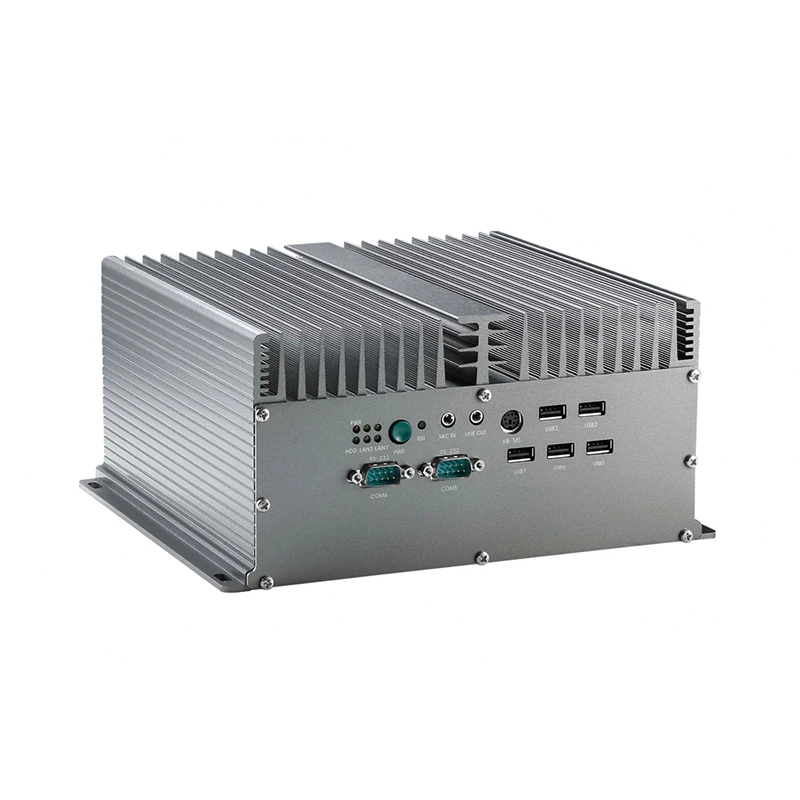 Fanless intel i5-3340M   box pc  Embedded  Industrial Computer   2LAN 10COM 6USB 12-24v