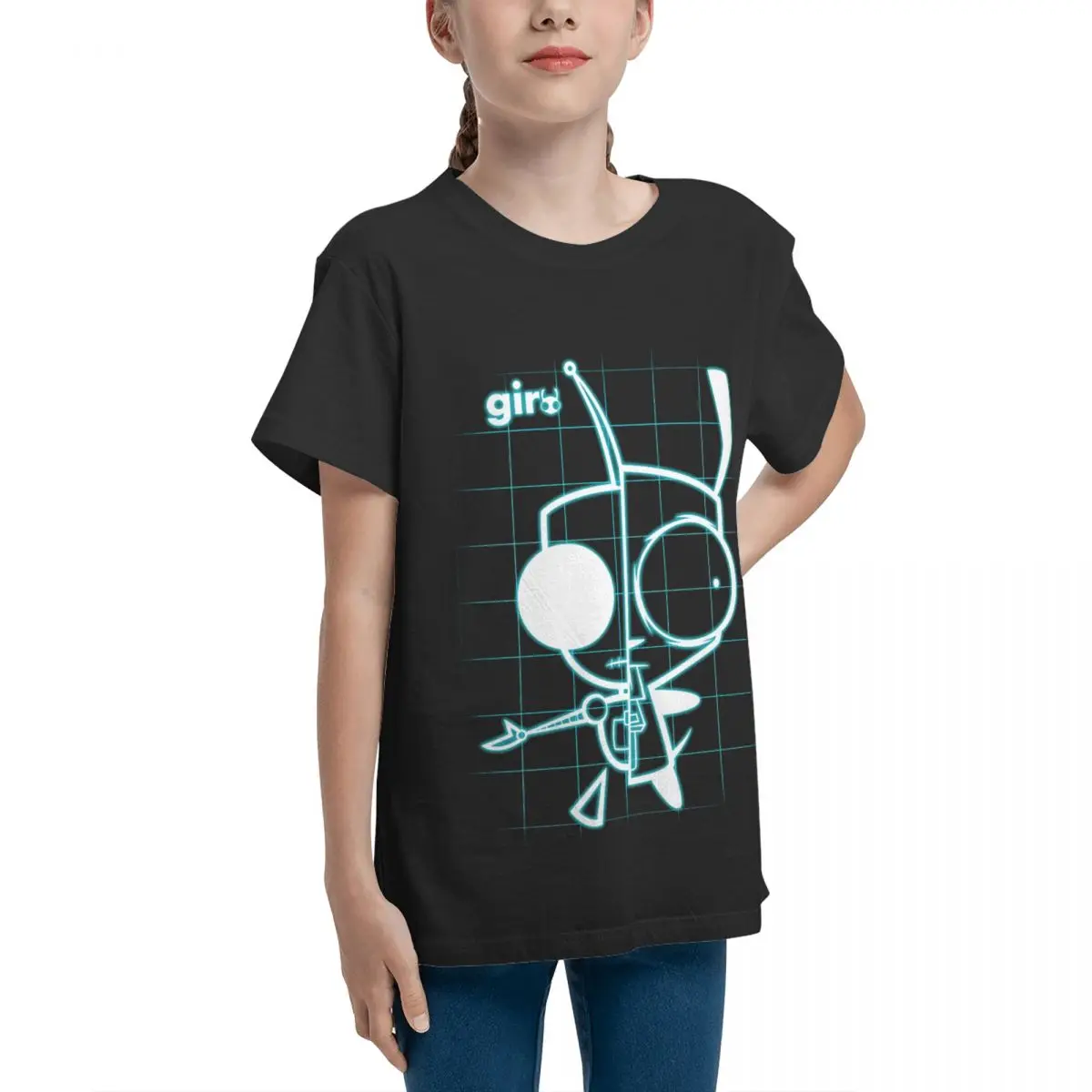 Invader Zim X Ray Schematic GIR Classic F Top quality T-shirts Creative Funny Novelty Leisure Modern Adolescents T-Shirt