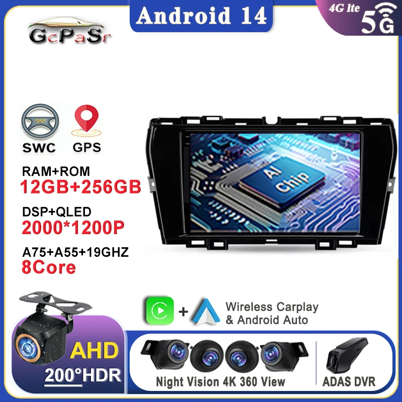 

Autoradio Android 14 For Ssangyong Korando Tivoli 2019 2020 2021 lettore Video multimediale Stereo navigazione GPS Screen DVD