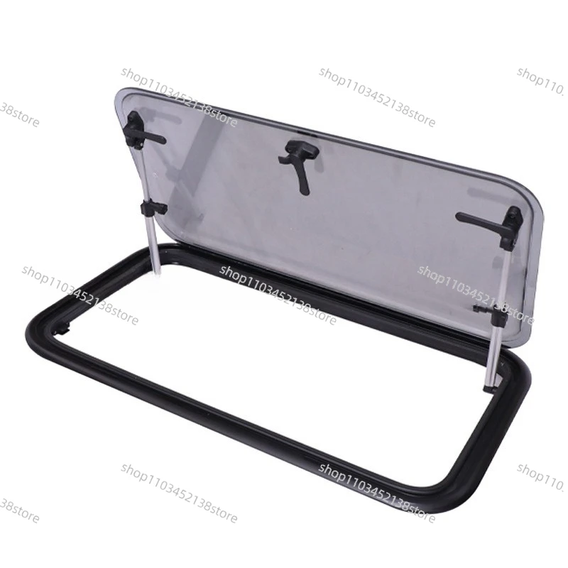 

RV Side Ventilation Window Acrylic Material with Privacy Curtain Bug Net Can Be Fixed Opening Angle Large