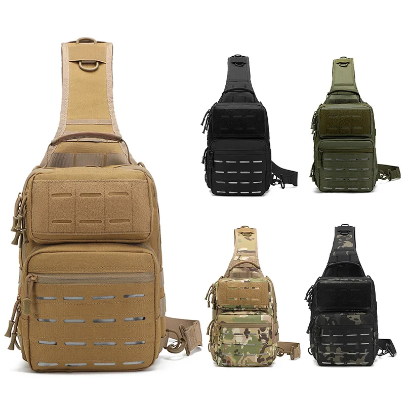 

Tactical Sling Shoulder Bags Outdoor Chest Pack for Hunting Hiking EDC Backpack Molle Assault Range Bag Fit for 9.7"Pad