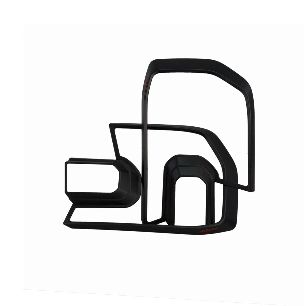 Car Head Lamp Light Cover Fit For Ford Ranger XL XL+ XLS 2022 2023 T9 ABS Matte Black Headlamp Decorative Frame