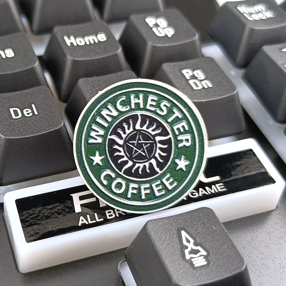 2/5/10PCS Supernatural TV Series Metal Enamel Pins Winchester Coffee Brooches for Women Men Lapel Pin Backpack Bags Badge Gifts
