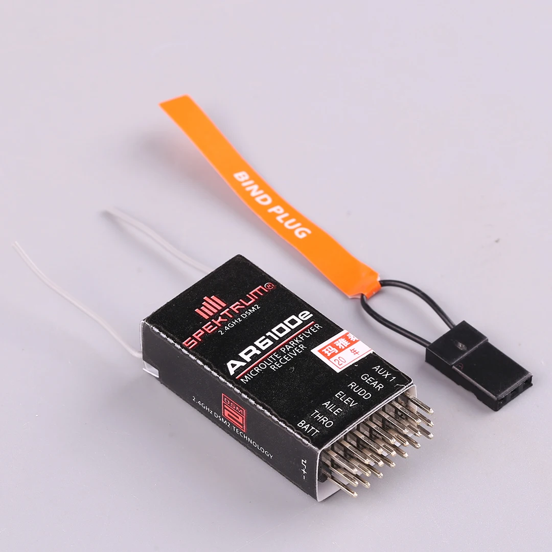 Odbiornik AR6100E 2.4G sześciokanałowy odbiornik 400mi z ulepszonym DSM2 do modeli dronów