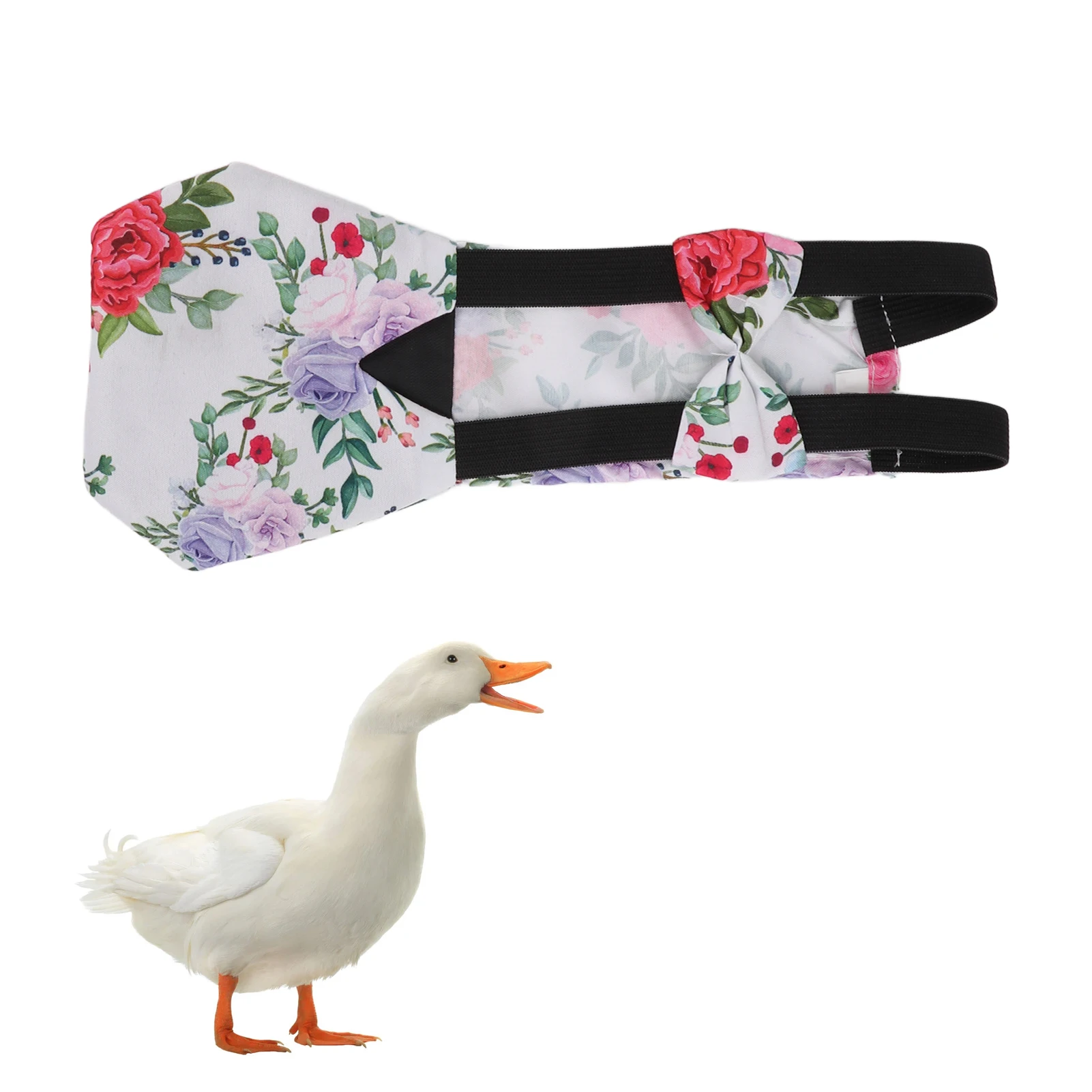 Pet Chicken Diapers Pet Chicken Goose Duck Breathable Fabric Loose Tight Belt Design DiapersPeony S/M/L