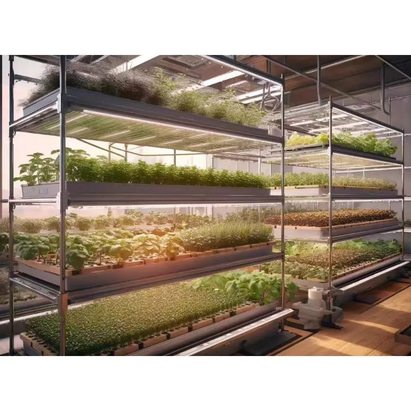 طاولة زراعة بذور كبيرة الحجم متحركة عالية الجودة مقاس 4 × 8 من Ebb وطاولة زراعة الدفيئة المائية